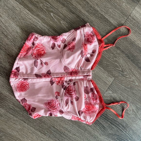 Forever 21 Pink Floral Cami Top - Picture 1 of 4